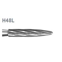 Komet Tungsten Carbide Bur - H48L-014 - Finish Flame - High Speed, Friction Grip Surgery XL (FGSXL), 5-Pack
