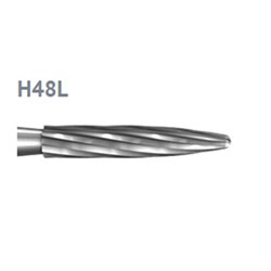 Komet Tungsten Carbide Bur - H48L-023 - Finish Flame - High Speed, Friction Grip Surgery XL (FGSXL), 5-Pack