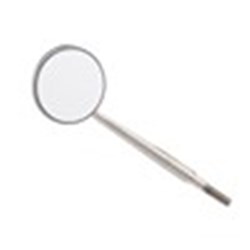 ZIRC Crystal Stainless Steel Mouth Mirror Head - Size 3, 12-Pack