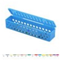Zirc Steri Container - Standard - Neon Blue - 20.64 x 5.08 x 3.81cm