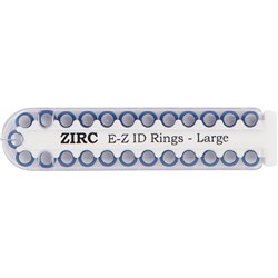 ZIRC E Z ID Rings for Instruments - Large - Midnight Blue, 25-Pack