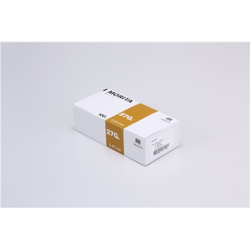 M-NEEDLE27L38MM MORITA Dental Needle 27G Long 38mm Box of 100