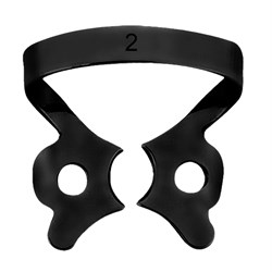 ASA Dental VISION Winged Clamp - #2 - Serrated Lower Left and Upper Right Molars