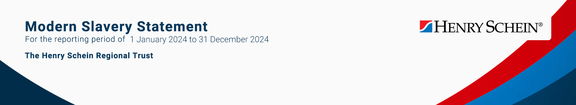 Henry Schein Regional Trust Modern Slavery Statement Banner