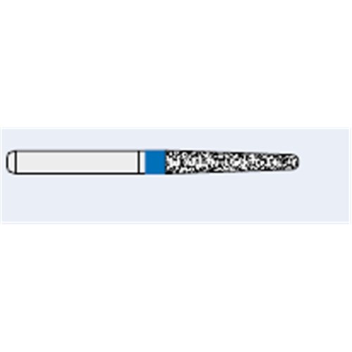 Ecoline Diamond Bur - 850-016 - Long Round End Taper - High Speed, Friction Grip (FG), 50-Pack