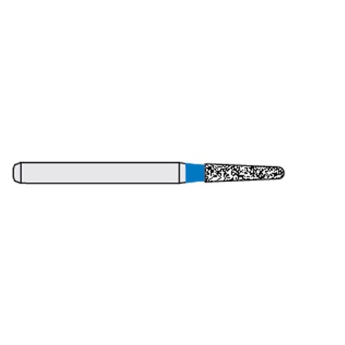 Ecoline Diamond Bur - 855-014 - Round End Taper - High Speed, Friction Grip (FG), 50-Pack