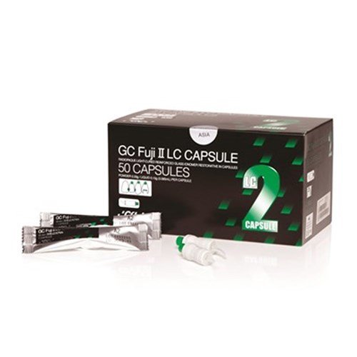 GC FUJI 2 LC Capsules - Light-Cured Glass Ionomer Restorative - Shade B2, 50-Pack