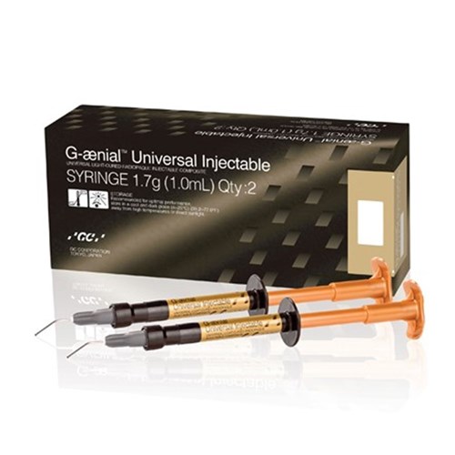 GC GAENIAL Universal Injectable - High Strength Universal Composite - Shade A1 - 1ml Syringe, 2-Pack with 20 Tips