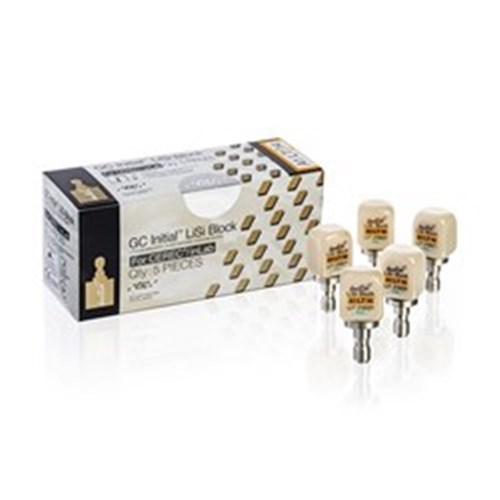 GC INITIAL LISI Block - Cerec - Size 14 - High Translucent - Shade B1, 5-Pack
