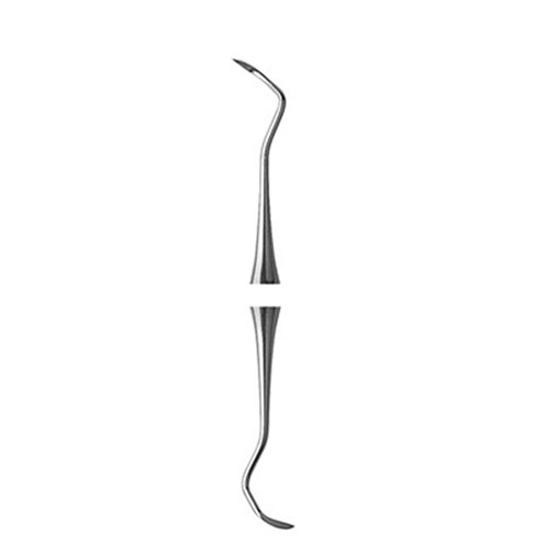 HuFriedyGroup Sickle Scaler - #204S - Double Ended - #7 Satin Steel Colour Handle