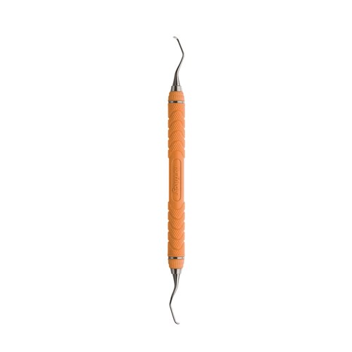 HuFriedyGroup Mini 5 Gracey Scaler - #15/16 - Double Ended - #C8 Resin 8 Colour Everedge Handle - Orange