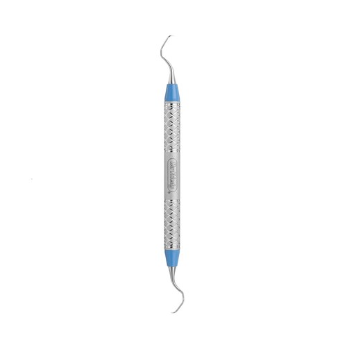 HuFriedyGroup Mini 5 Gracey Scaler - #17/18 - Double Ended - Empowerment Everedge Handle - Blue