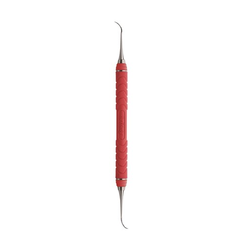 HuFriedyGroup Nevi Scaler - #3 Posterior - Double Ended - #C8 Resin 8 Colour Everedge Handle - Red