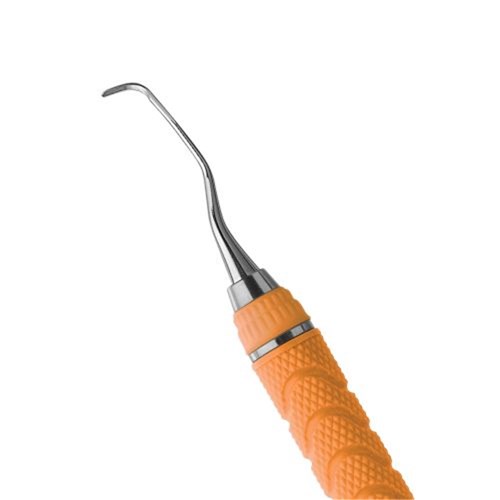 HuFriedyGroup Gracey Scaler - #11/12 Rigid - Double Ended - #C8 Resin 8 Colour Everedge Handle - Orange