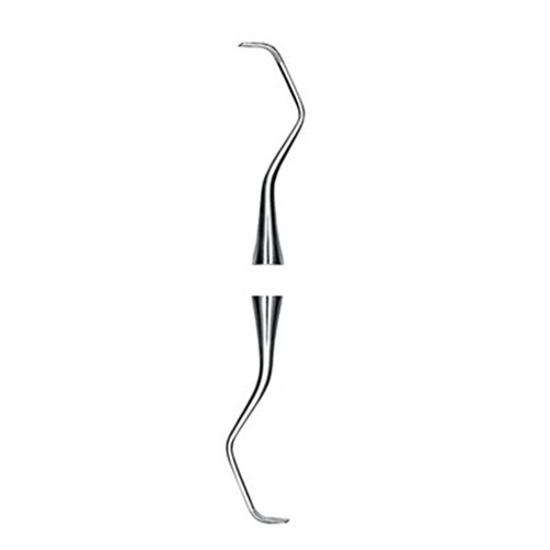 HuFriedyGroup Gracey Scaler - #7/8 Rigid - Double End - #6 Satin Steel Handle
