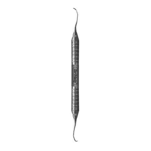 HuFriedyGroup Langer Scaler - #1/2 Rigid - Double Ended - #6 Satin Steel Handle