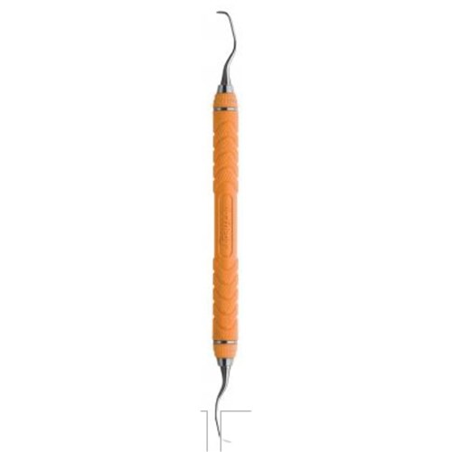 HuFriedyGroup After Five Gracey Scaler - #15/16 Rigid - Double Ended - #C8 Resin 8 Colour Everedge Handle - Orange