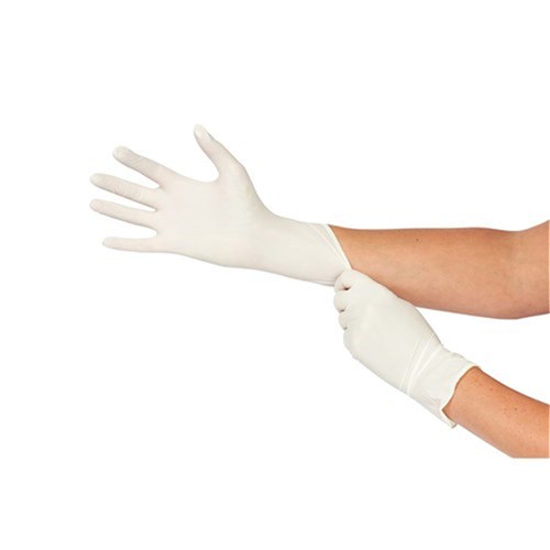 HSD-9770363 - DE Latex Pwd Free Glove Medium