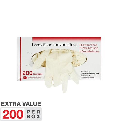 HSD-9770364 - DE Latex Pwd Free Glove Large