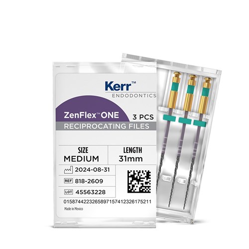 Kerr ZenFlex One - Reciprocating NiTi File - .35/.06/31mm, 3-Pack