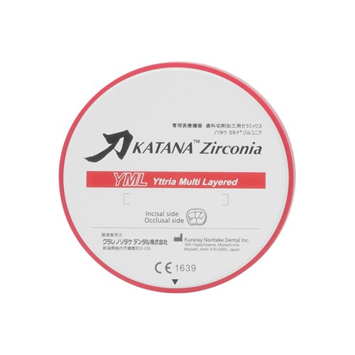 Katana Zirconia Disc - YML - Shade A4 - 18mm/98.5mm