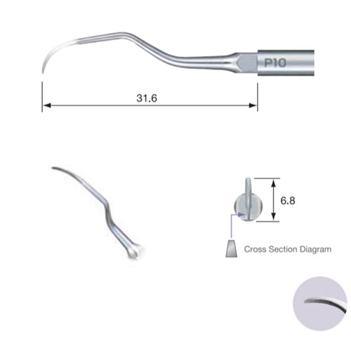 NSK Perio Tip - P10 for NSK Varios Ultrasonic Scaler and Satelec