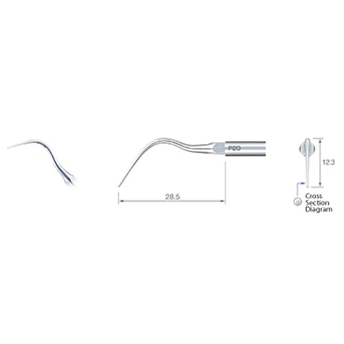 NSK Perio Tip - P20 for NSK Varios Ultrasonic Scaler and Satelec