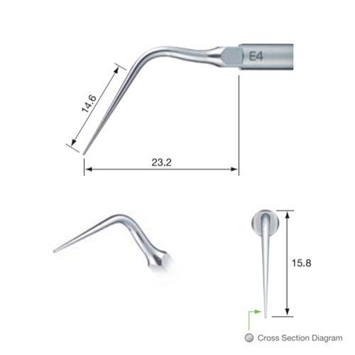 NSK Endo Tip - E4 for NSK Varios Ultrasonic Scaler and Satelec