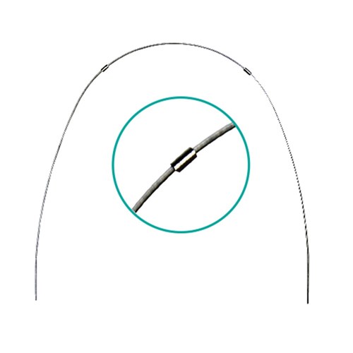 NAOL D-Form Copper Ni Ti Wire with Stops, 014X025 - Universal, 10-Pack