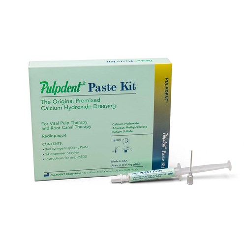 Pulpdent Paste - Premixed Calcium Hydroxide Dressing - 3ml Syringe