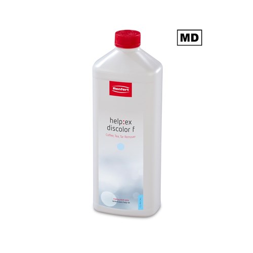 Renfert Help:Ex Discolor F - Coffee, Tea, Tar Remover for Sympro Denture Cleaning Unit, 1L Bottle