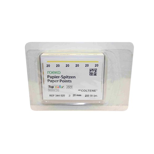 RO-PPTC20 - ROEKO Top Colour Paper Points Size 20 Yellow