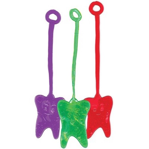 Sherman Neon Sticky Teeth - Assorted Colours, 36-Pack