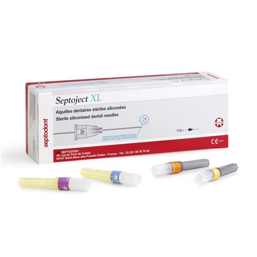Septodont Septoject XL Needle - 27G Short 25mm - Sterile, 100-Pack