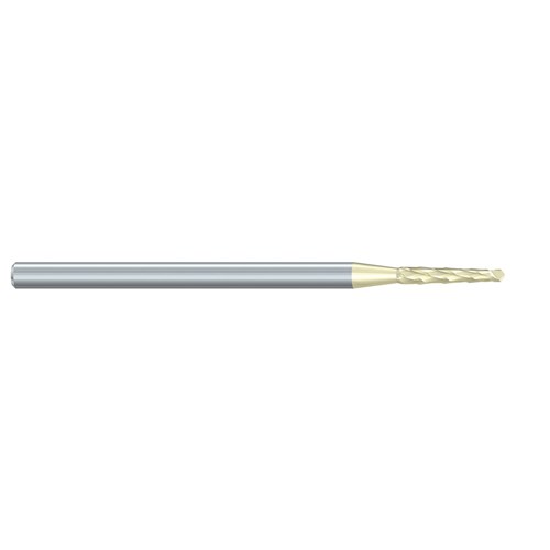 Komet Tungsten Carbide Bur - H162AZ-016 - Zirconium Nitride (ZrN) Coating - Straight (HP), 1-Pack
