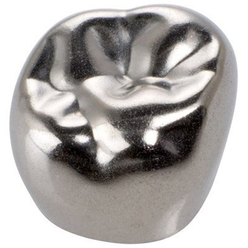 3M Crown Form NiChro - Stainless Steel Permanent Molar Crowns - 6LR7, 5-Pack