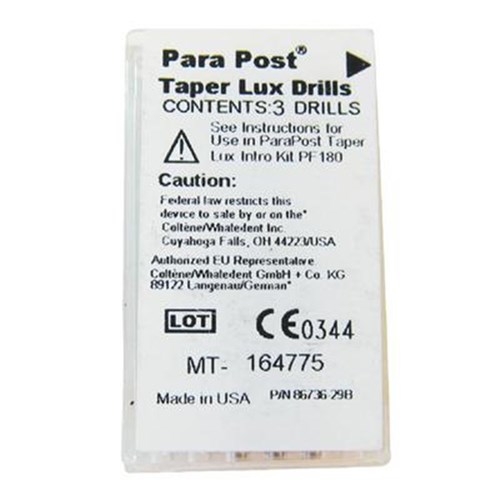 Coltene ParaPost Taper Lux Drills - 1.40mm, 3-Pack