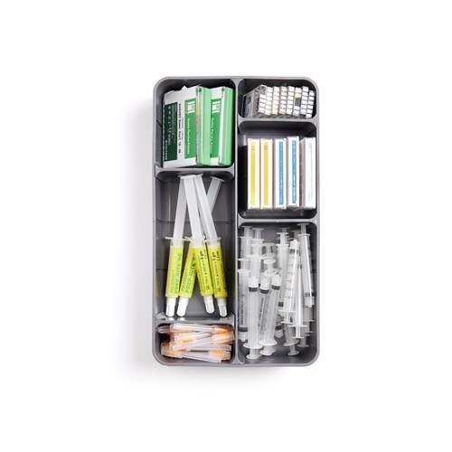 ZIRC Drawer Organiser Dividers - Small - Gray Pack of 2