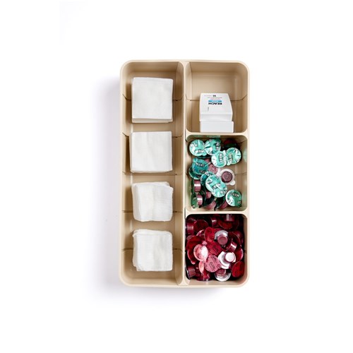 ZIRC Drawer Organiser Dividers - Medium - Beige, 1-Pack
