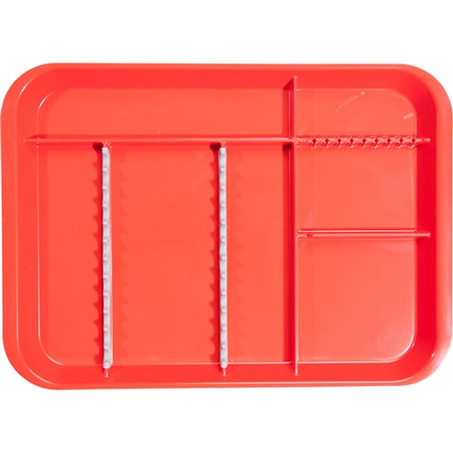 ZIRC B Lok Tray Divided Tray - Red 33.97 x 24.45 x 2.22cm
