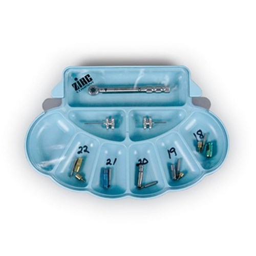 ZIRC Organiser for Implants - 17.46  x 11.75  x 1.59cm - Blue