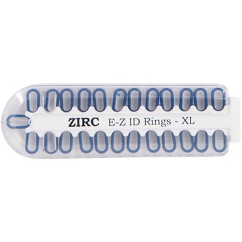 ZIRC E Z ID Rings for Instruments - Extra Large - Midnight Blue, 25-Pack