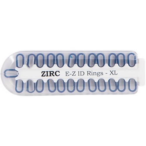 ZIRC E Z ID Rings for Instruments - Extra Large - Midnight Blue, 25-Pack